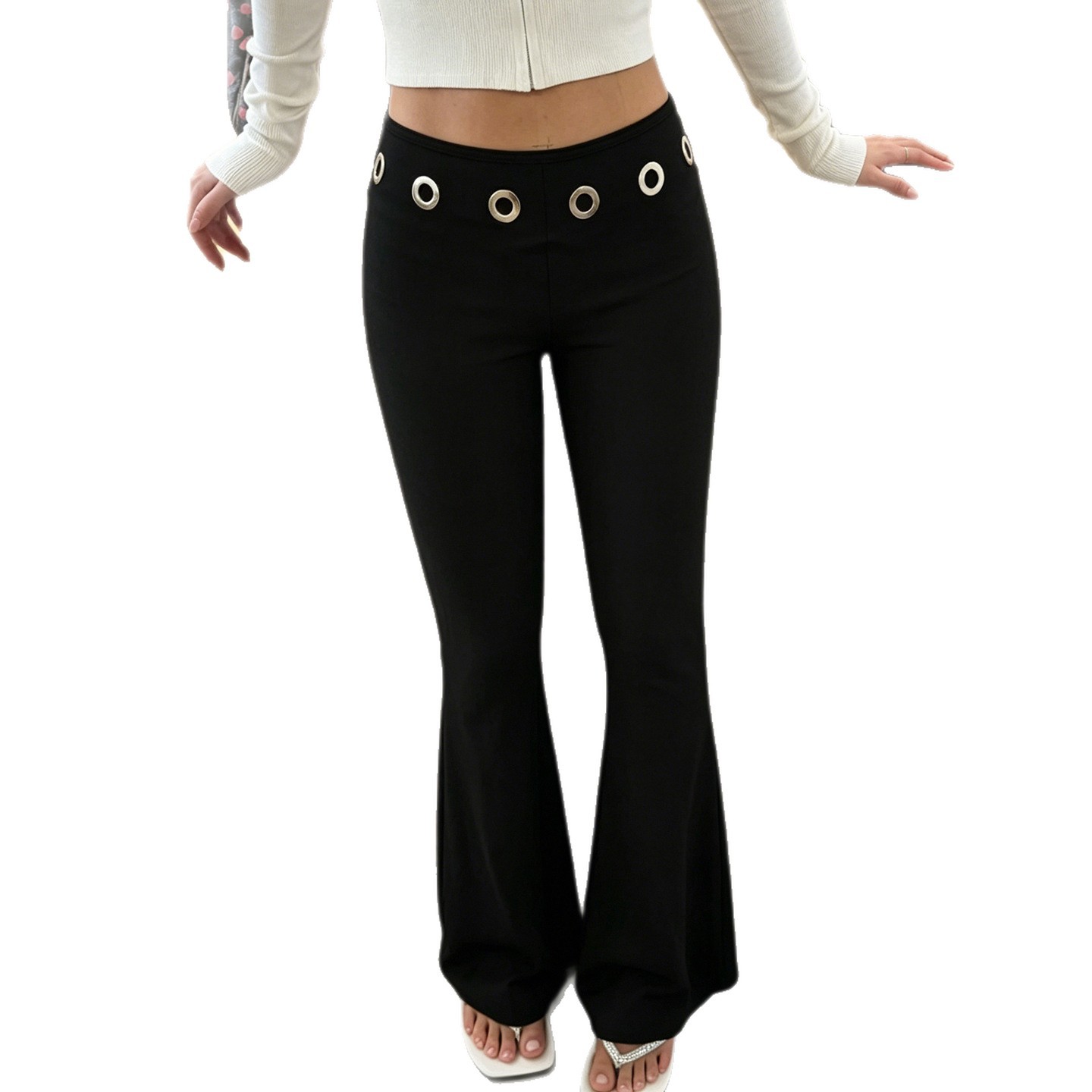 Street-style Athletic Sheath Pants Versatile Bootcut Trousers photo 6