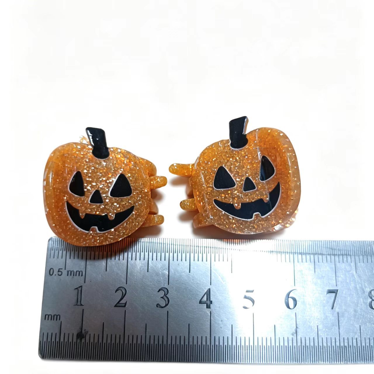 Cute Spooky Pumpkin Head Hair Clip For Halloween photo 8