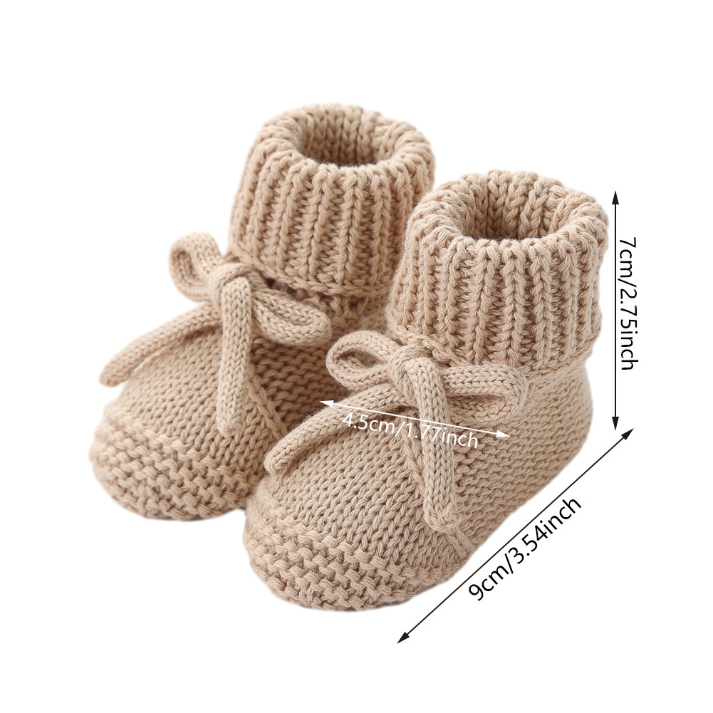 Bow-tie Strap Knitted Toddler Shoes photo 5