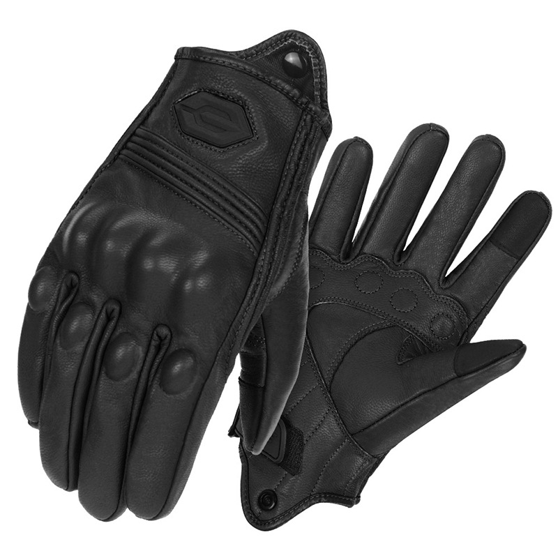 Motorcycle And Bicycle Outdoor Cycling Retro Artificial Leather Gloves photo 2