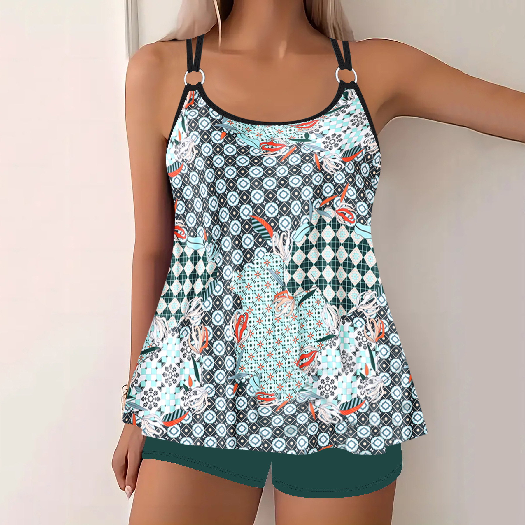 Sexy Printed Two-Piece Bikini Set For Women photo 7