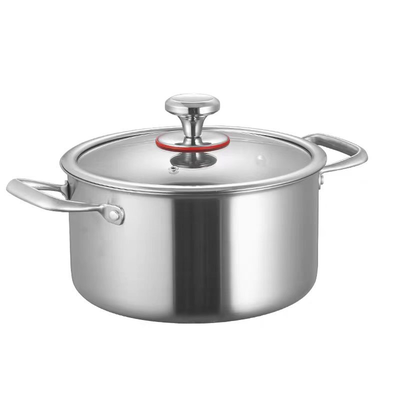 Household Large-capacity Thickened Non-coated Induction Cooker compatible Pure Titanium Soup Pot photo 7