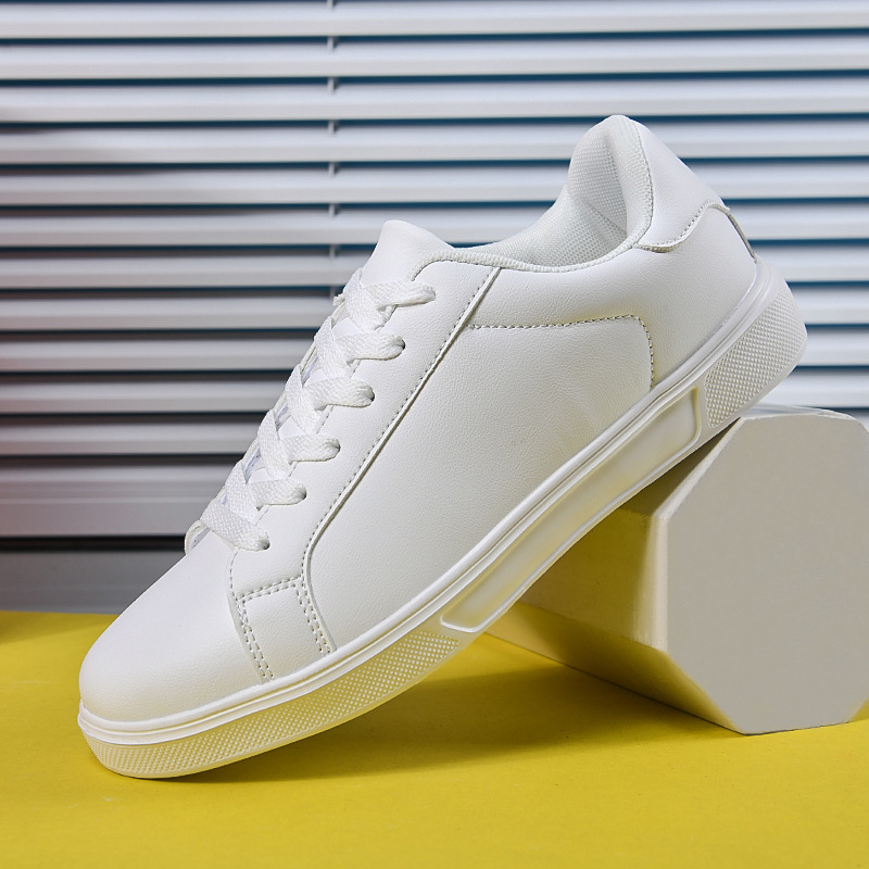 Leather-faced Waterproof Casual Sneakers For Teenagers Casual Skate Shoes photo 4