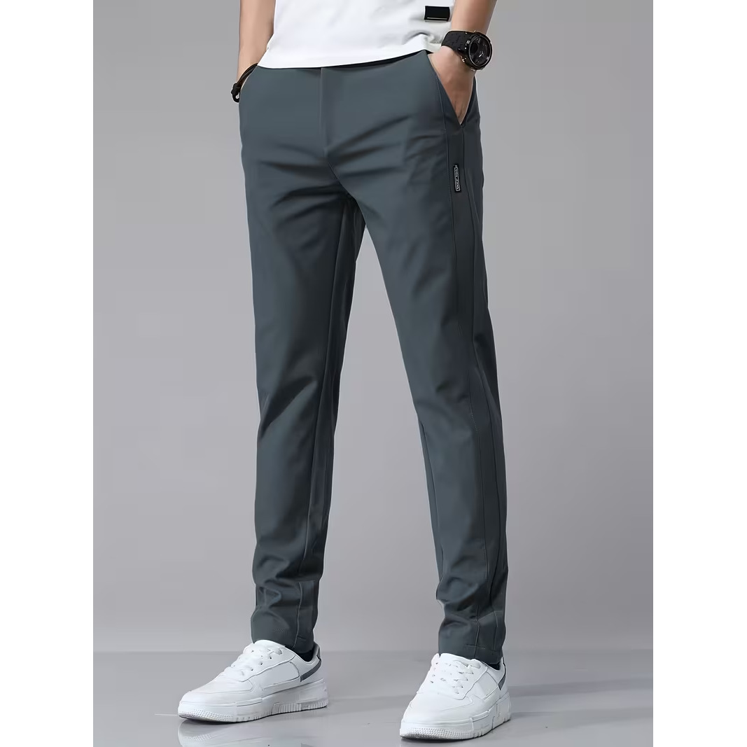 Springsummer Lightweight Casual Straight-leg Trousers photo 6