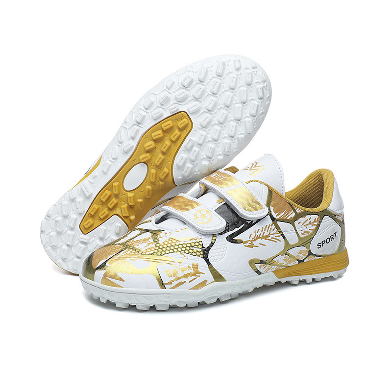 Childrens TF Turf Cleats With Long Studs And Velcro Closure Soccer Shoes photo 3