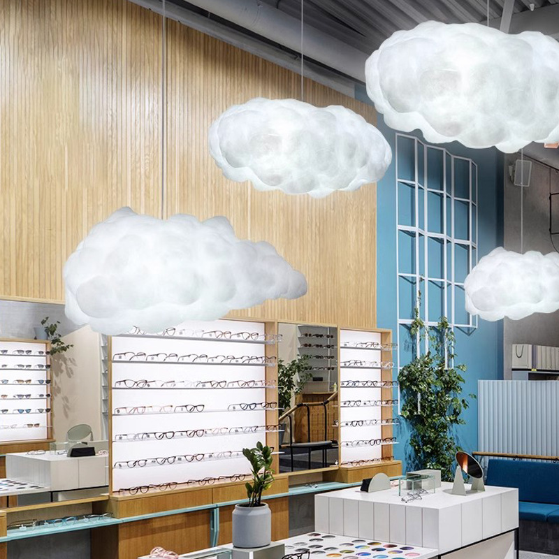 Net Red Cotton Floating Cloud Lamp Cloud Chandelier photo 3