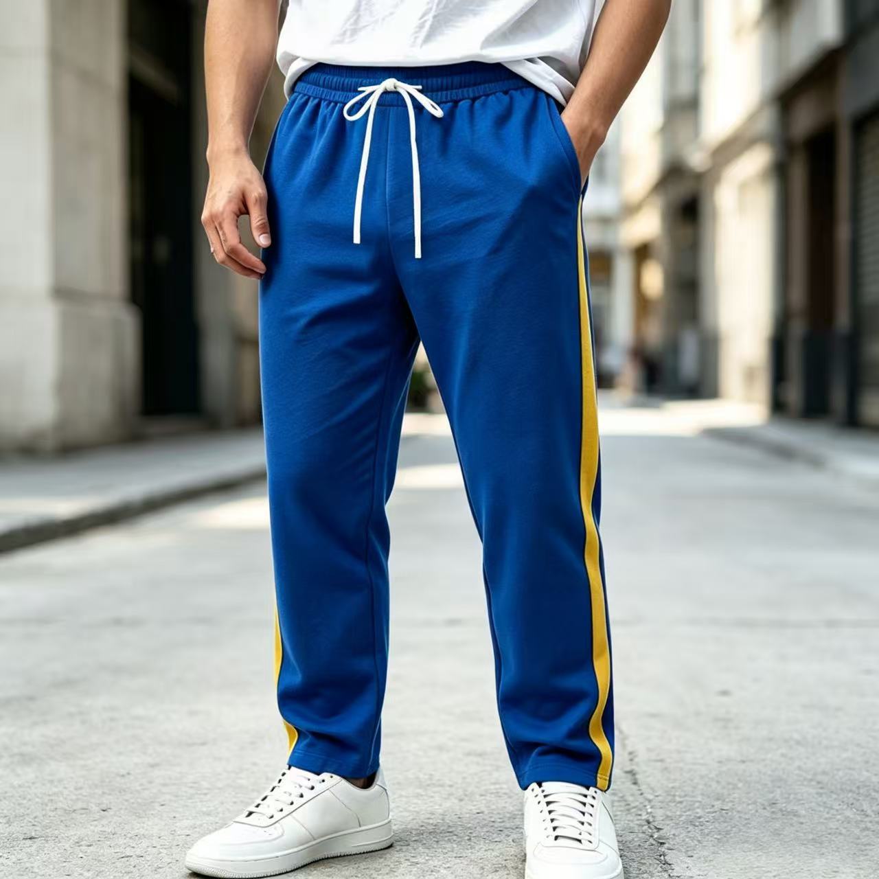 Men's Casual Multi-color Drawstring Sweatpants photo 3