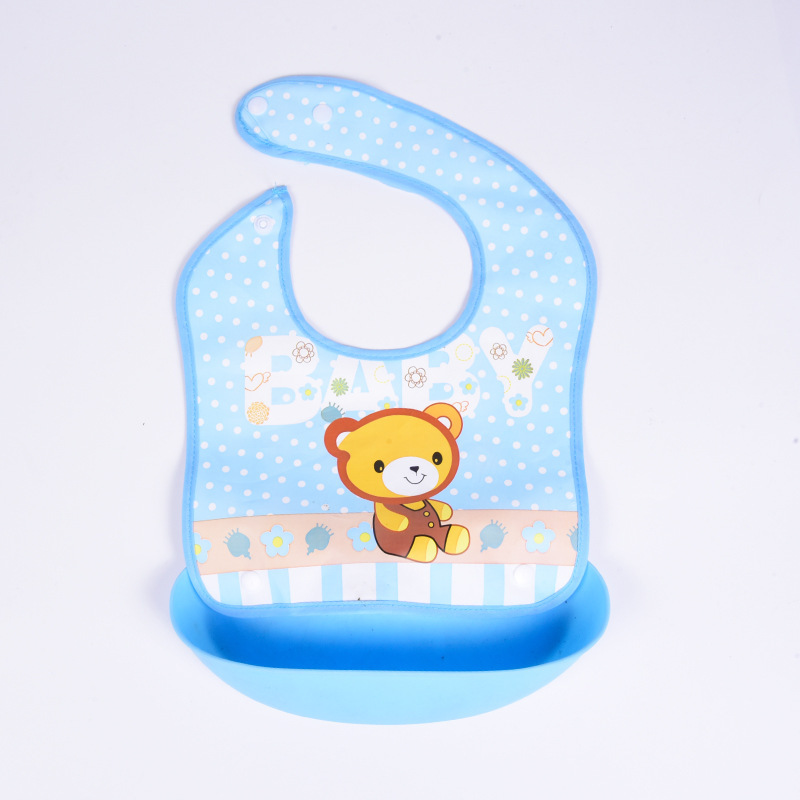 Detachable No-wash Waterproof Silicone-like Bib For Kids photo 7