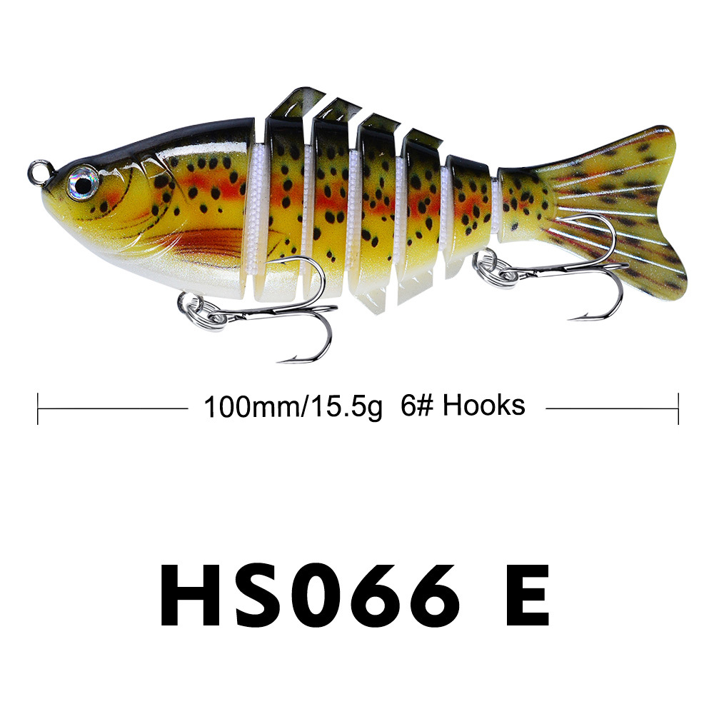 10cm Lure Fishing Bait Plastic Hard Bait Multi-Section Fish With 7 Segments photo 6