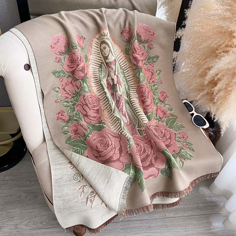 Thickened Scarf Reversible For Fall And Winter photo 3