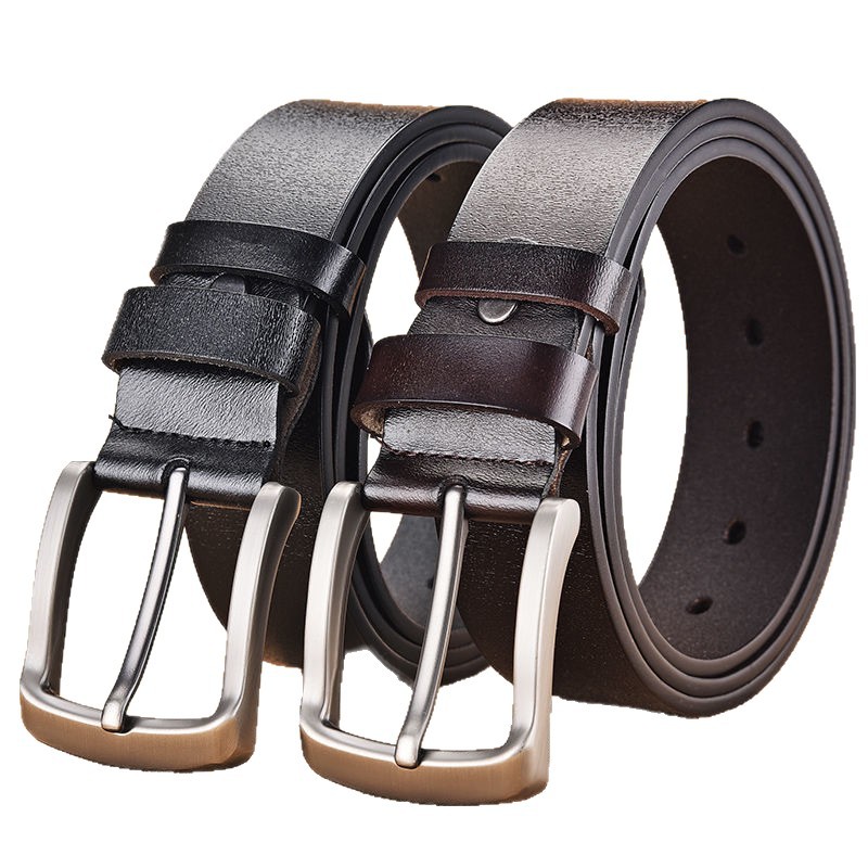 Mens Retro Pin-Clasp Day-Clasp Leather Belt photo 5