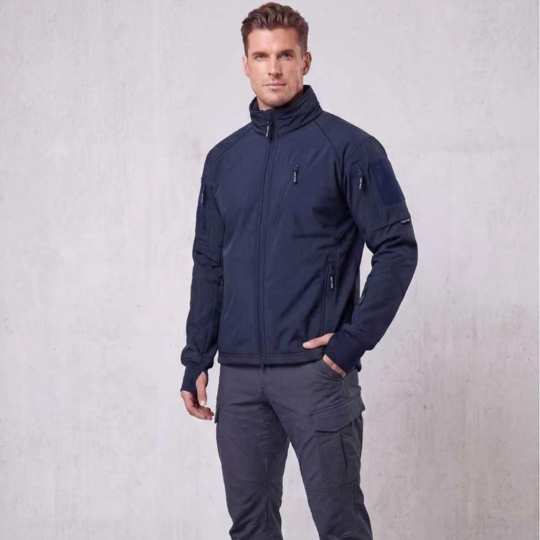 Fleece-lined Lightweight Jacketwarm Hiking And Cycling Shell photo 1