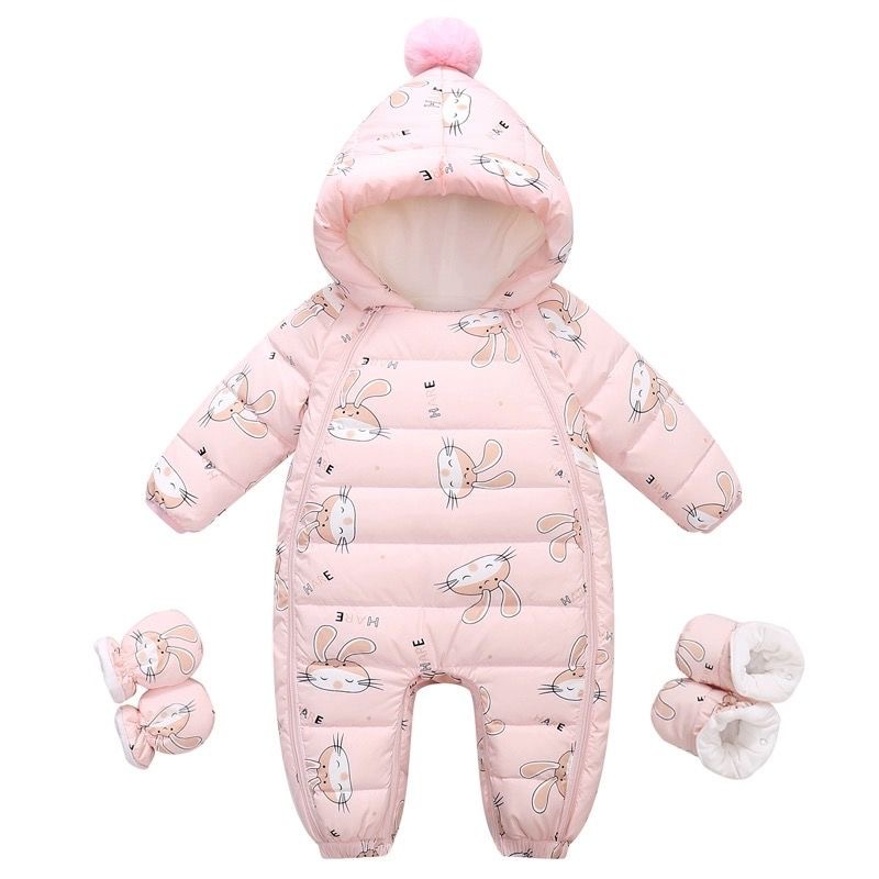 Winter Down Jumpsuit For Newborns photo 3