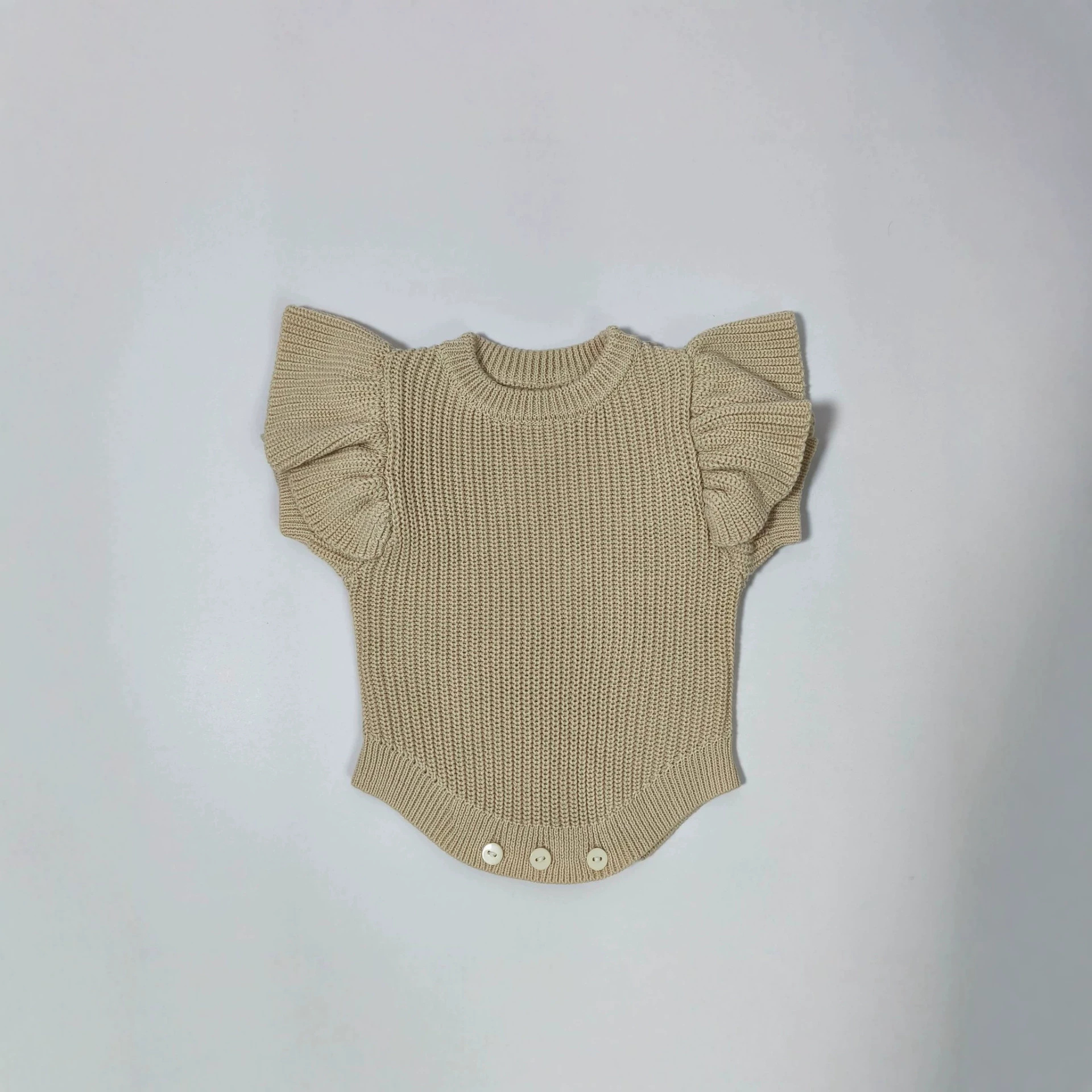 Instagram-style Baby Knitted Romper Autumnwinter Pure Cotton Warm Onesie photo 4