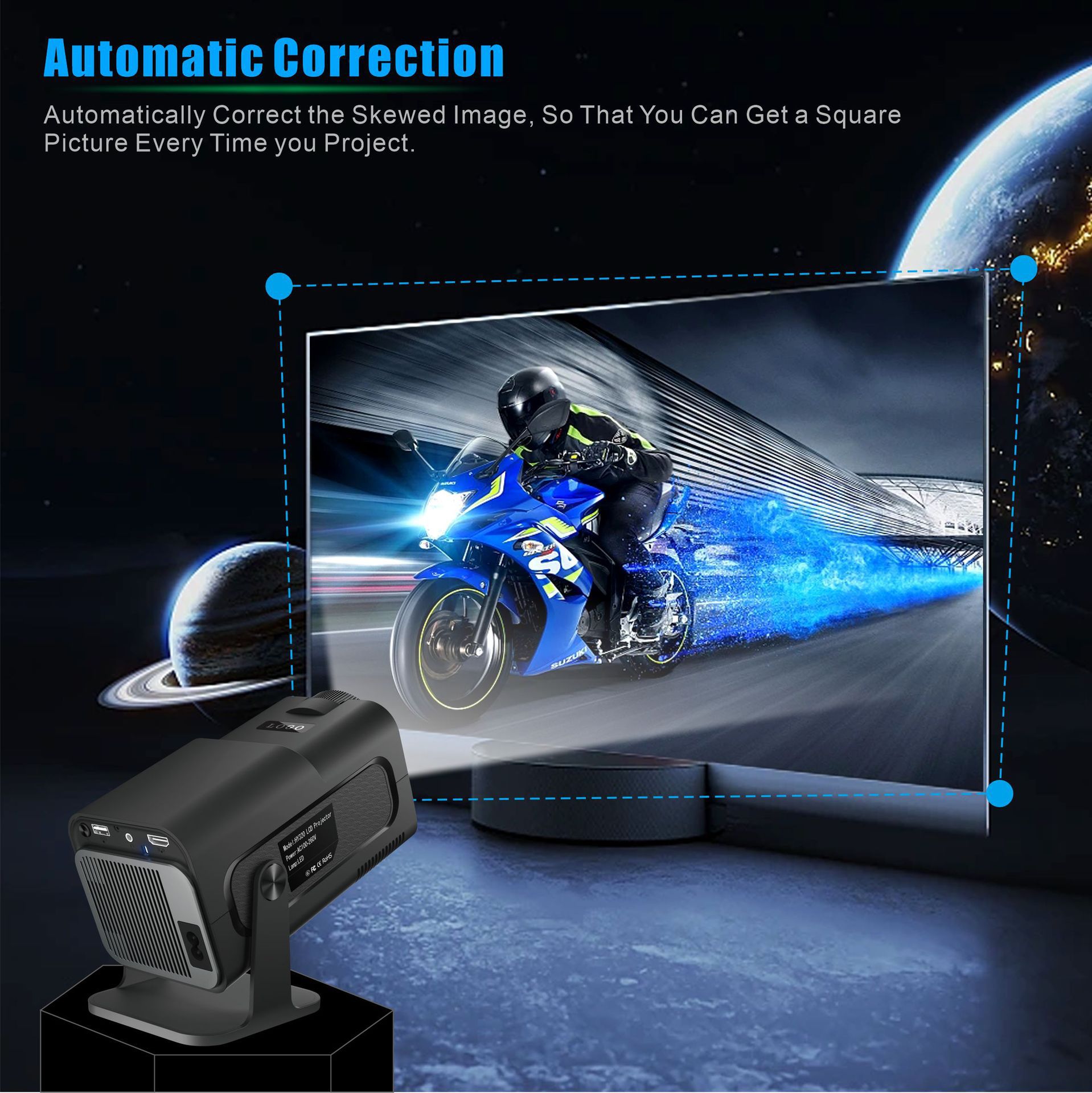 HY320 Mini Projector 720P Android System photo 5