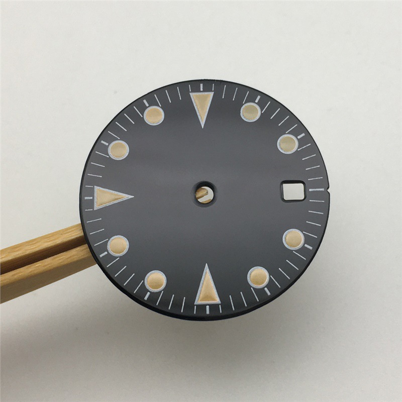Seiko-modified Watch Dial With Luminous Numerals photo 2
