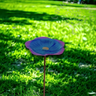 Ground Metal Flower With Sheep Hook Bird Feeder photo 7