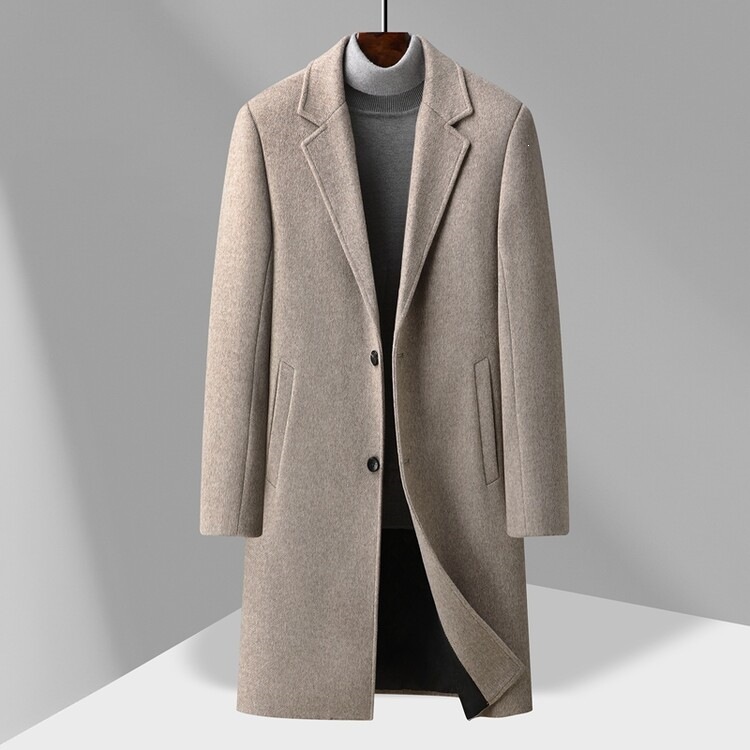 Stylish Simple And Elegant Mens Wool Coat photo 7