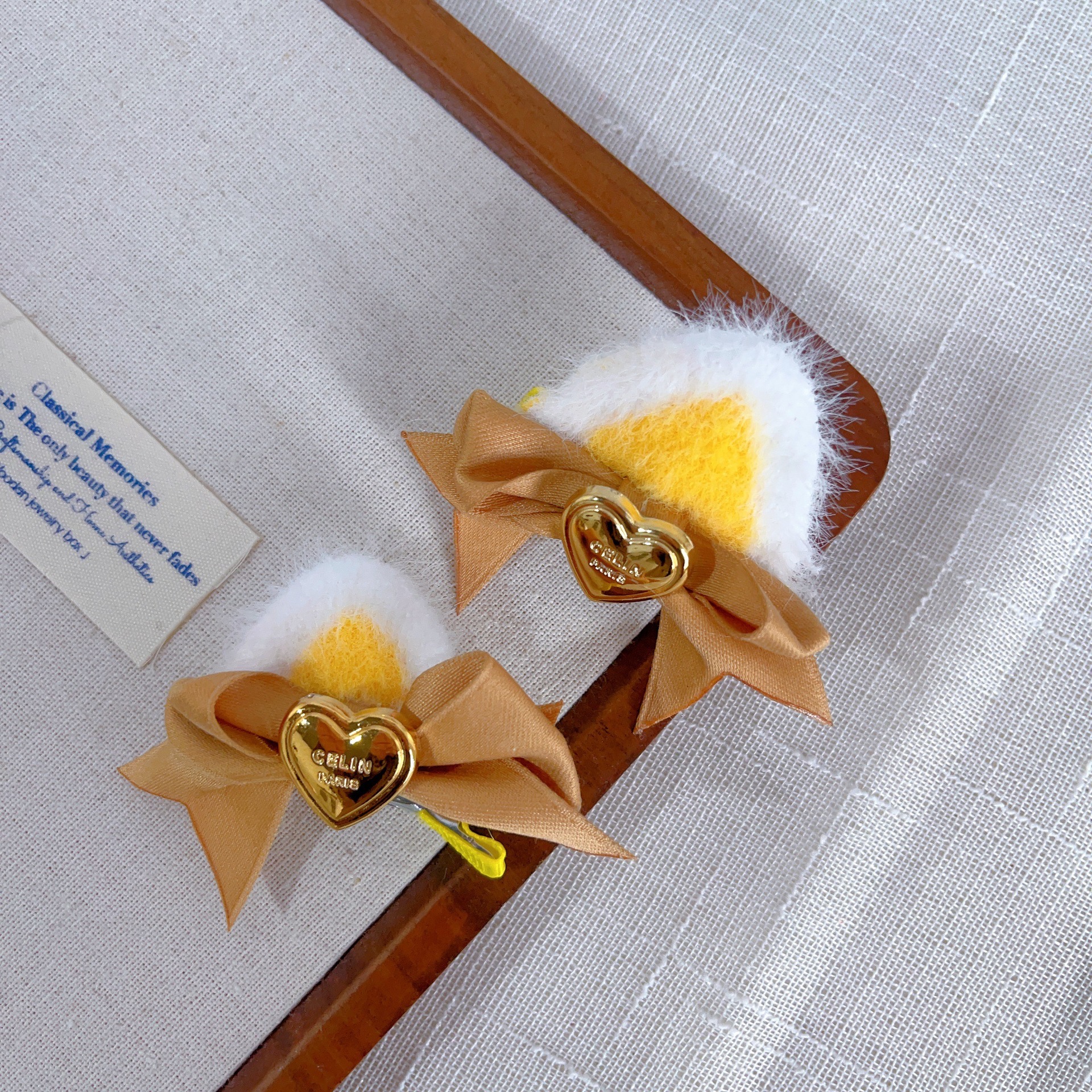 Cute Cat-ear Bow Hair Clip photo 7