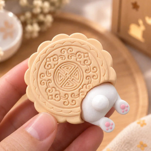 3D-printed Mid-Autumn Festival Mooncake Rabbit Accessory photo 3