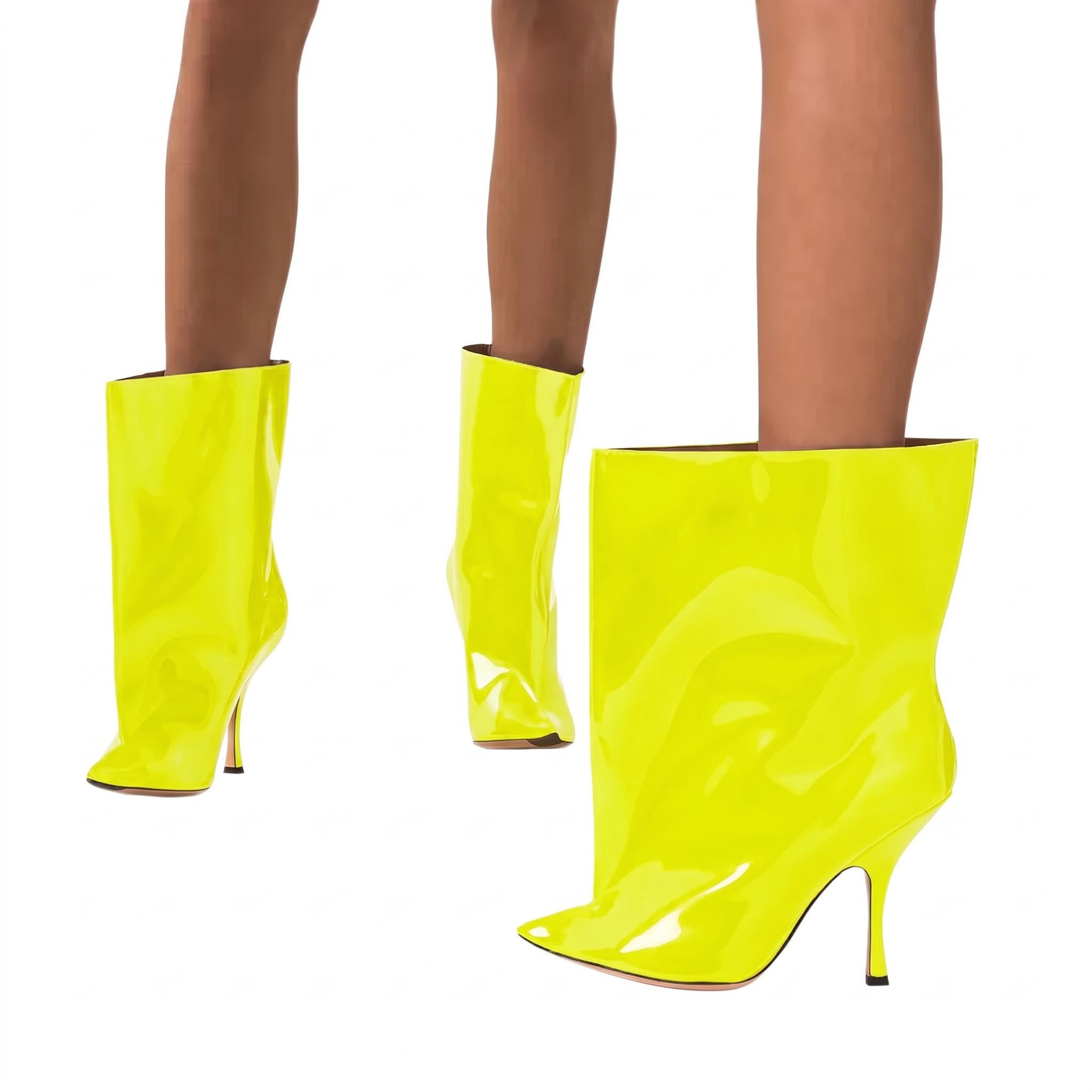 Pointed-toe High-heeled Sexy Flared Ankle Boots For Women photo 5