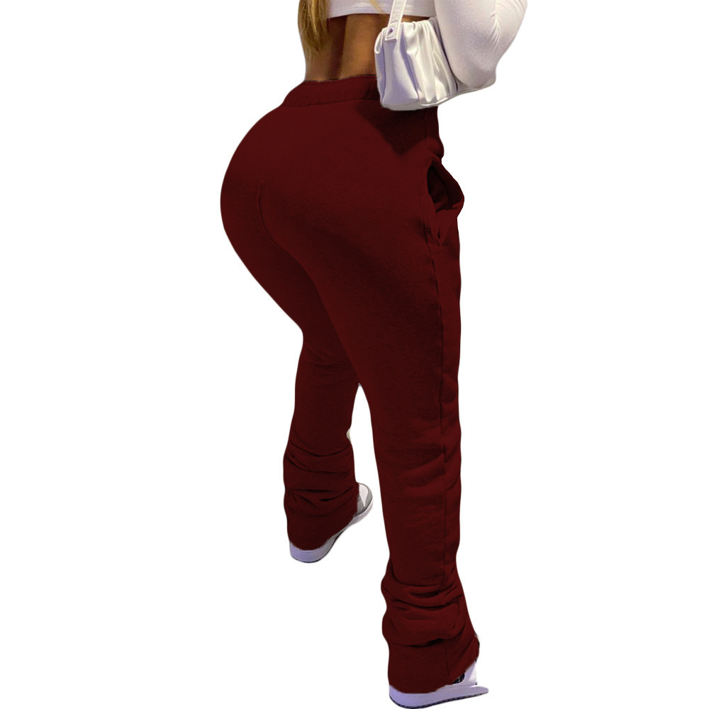 Womens Casual Sporty Drawstring Jogger Pants With Pockets photo 3