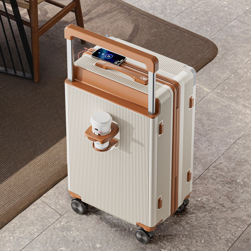 Wide-handle Suitcase Travel Case Luggage With Omnidirectional Silent Wheels And A Combination Lock photo 1
