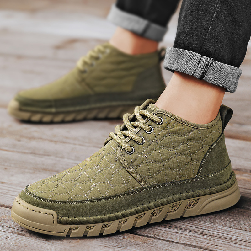 Winter Fleece-lined Warm Snow Boots Mens Shoes photo 1