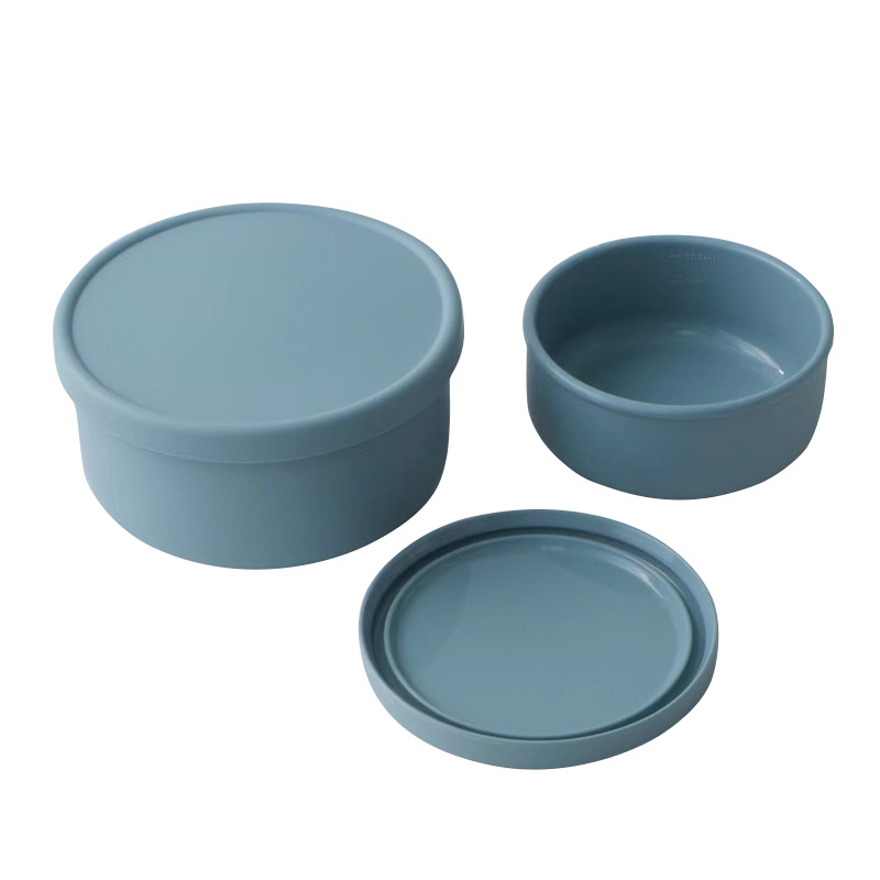 Round Silicone Lunch Box Is Microwave-safe photo 3