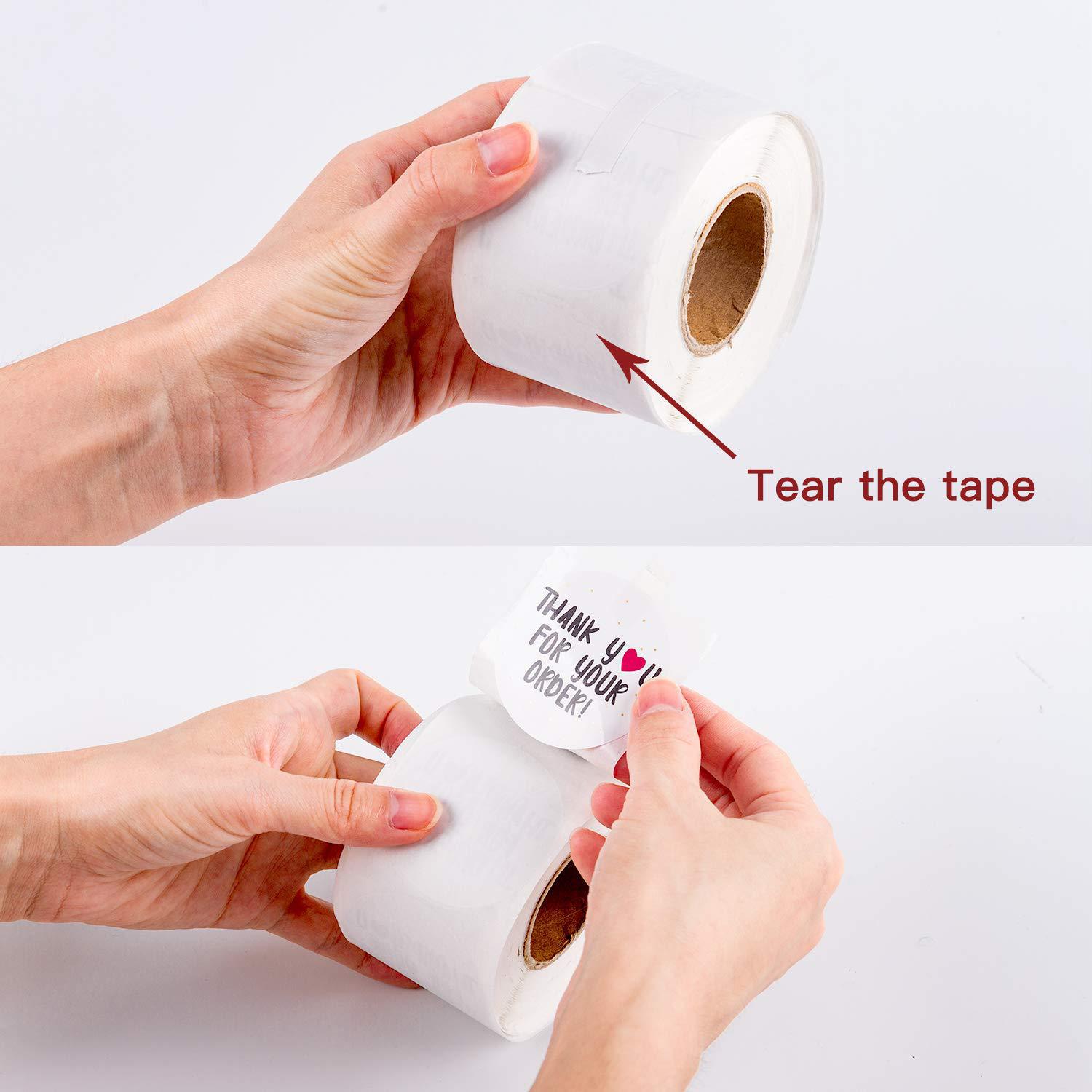 Roll Sealing Sticker Thanks Handmade Craft Decoration photo 3