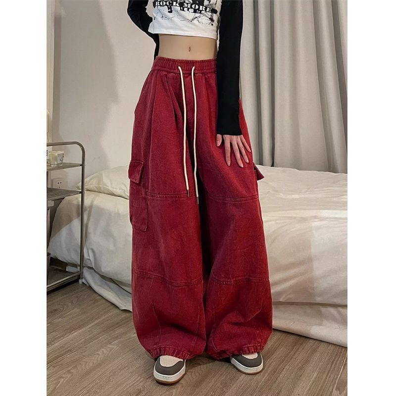 American-style Vintage Multi-pocket Work Pants photo 8
