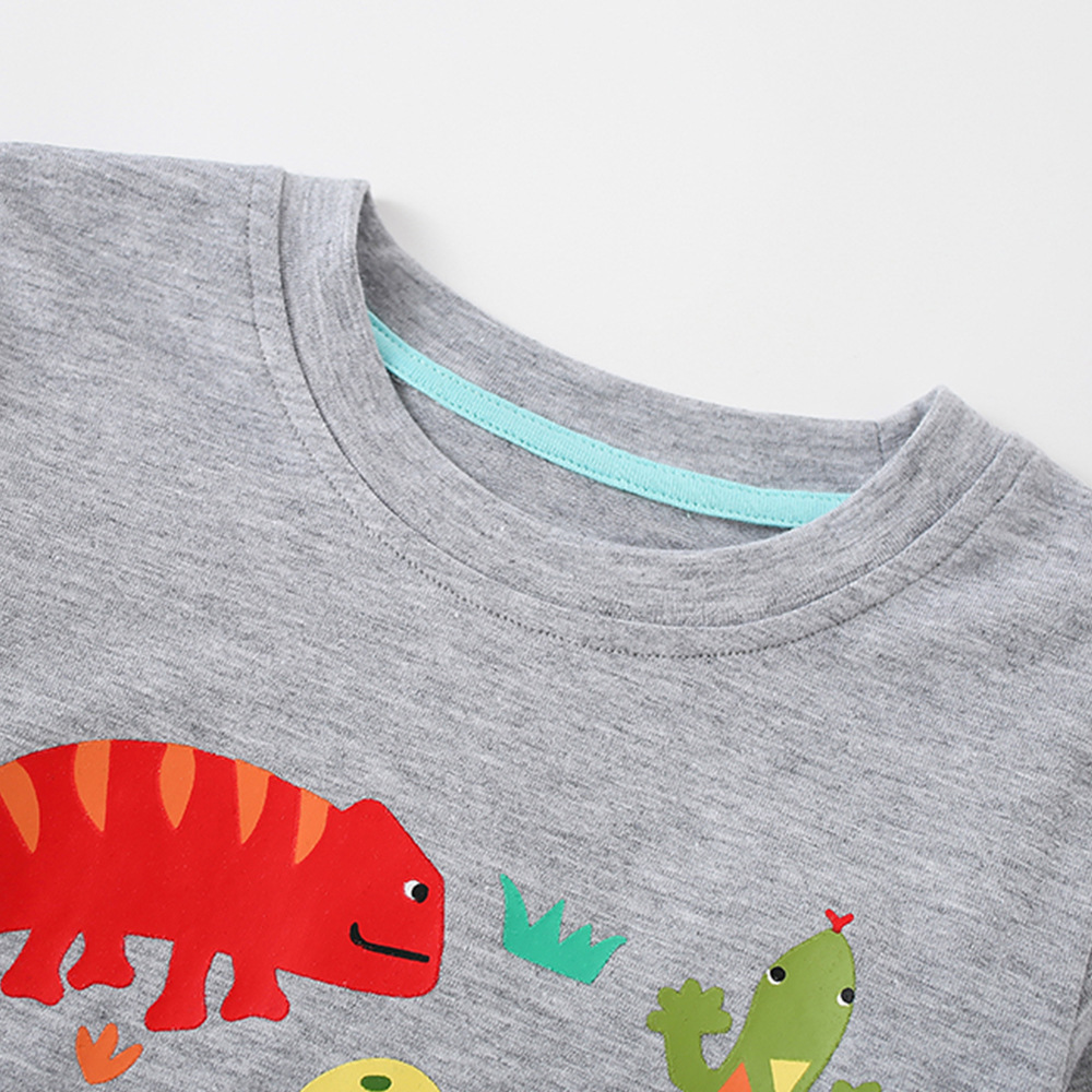 Round-neck Printed Long-sleeve T-shirt For Boys photo 2