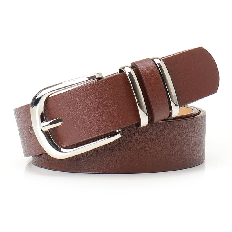 Womens Leather Belt Trendy European American Style Versatile For Coats And Trousers photo 2