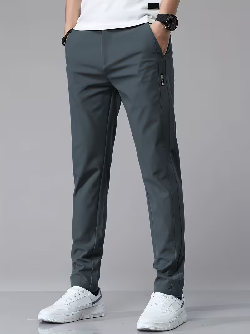 Springsummer Lightweight Casual Straight-leg Trousers photo 8