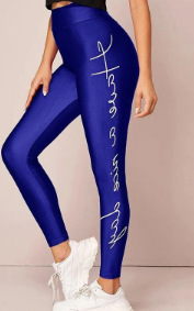 Womens 3D Digital-print Tight-fitting Yoga Leggings photo 3
