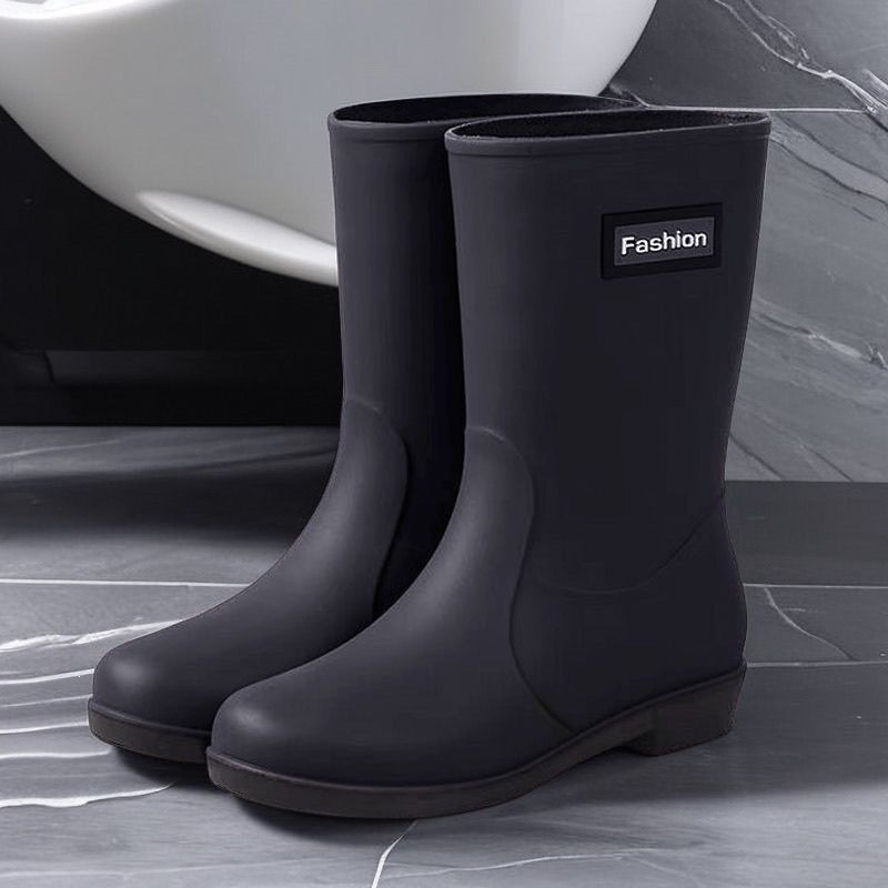 Women's Non-slip Mid-calf Soft Bottom Rain Boots photo 4