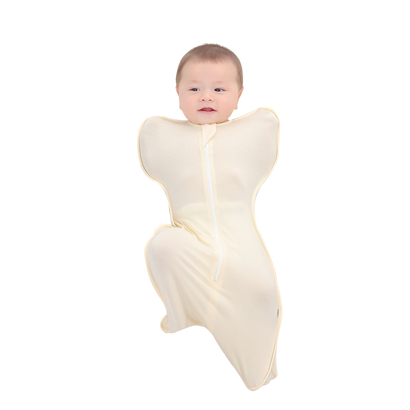 Baby Swaddle Sleeping Bag, Bamboo Fiber, Summer, Surrender-style, Anti-startle photo 7