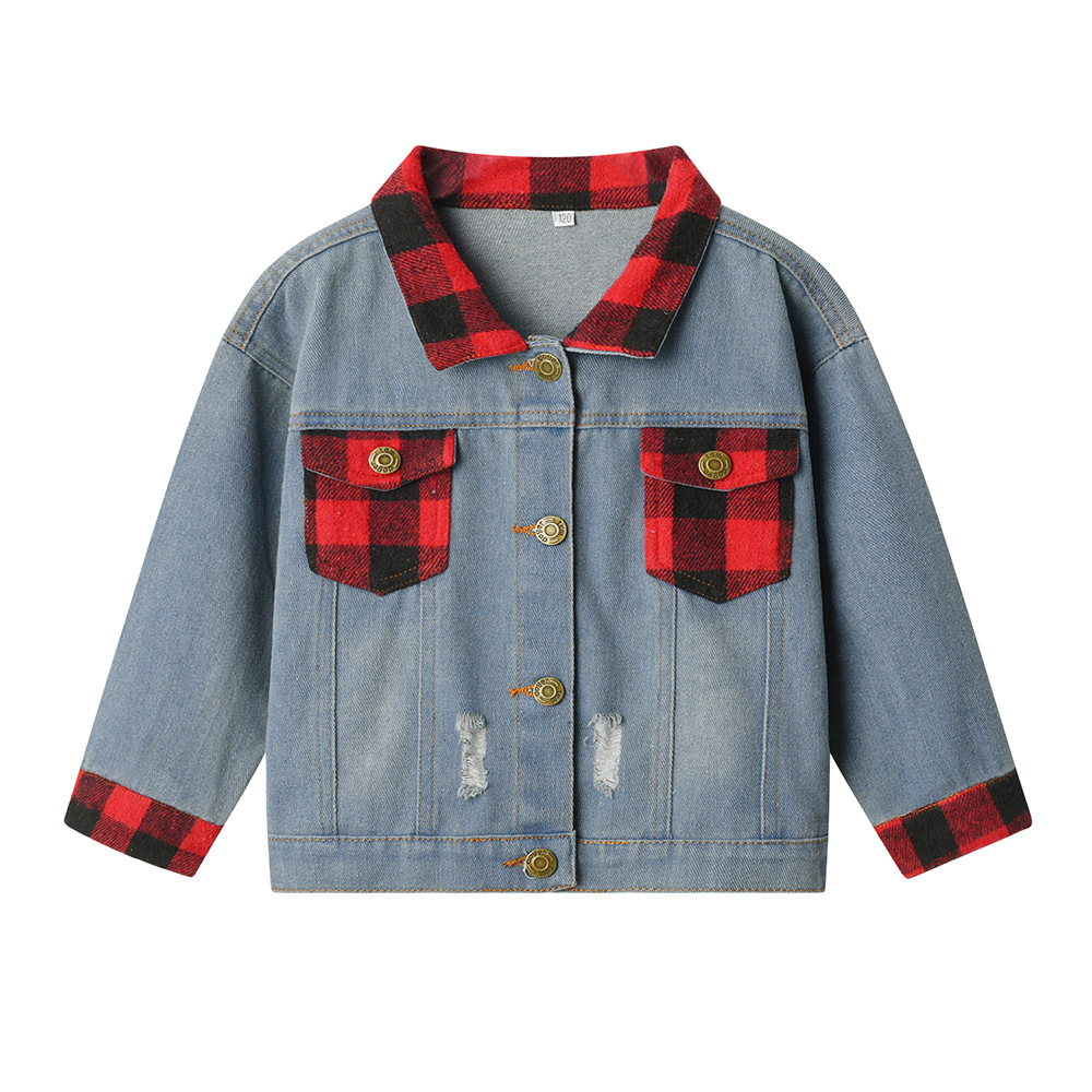 Spring Autumn New Style Casual Ripped Jacket For Boys And Girls photo 8