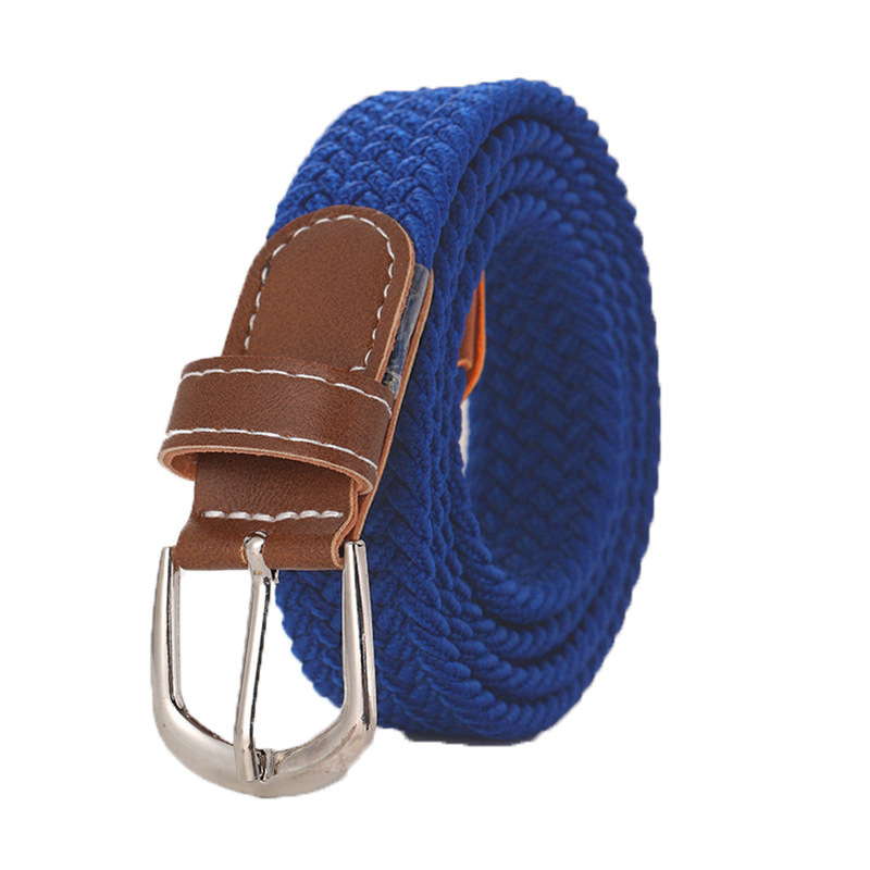 Stretchy Seamless Woven Denim Canvas Belt photo 5