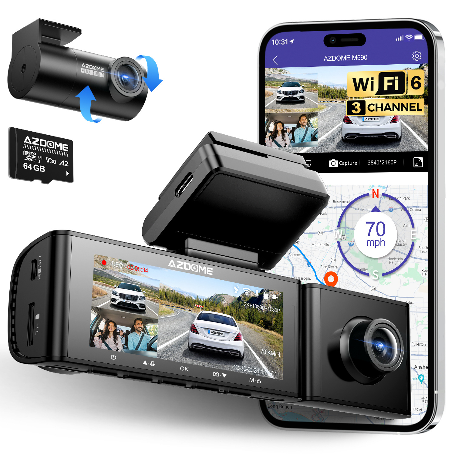 Three-channel HD Driving Trajectory Voice Control photo 5