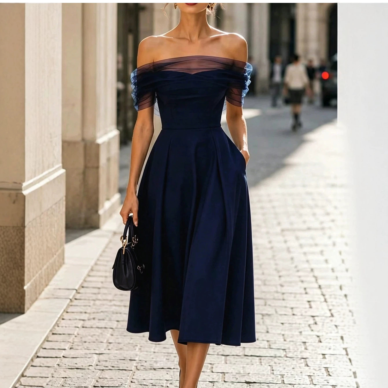 Evening Gown Strapless Off-shoulder High-end Elegance For Banquets photo 4