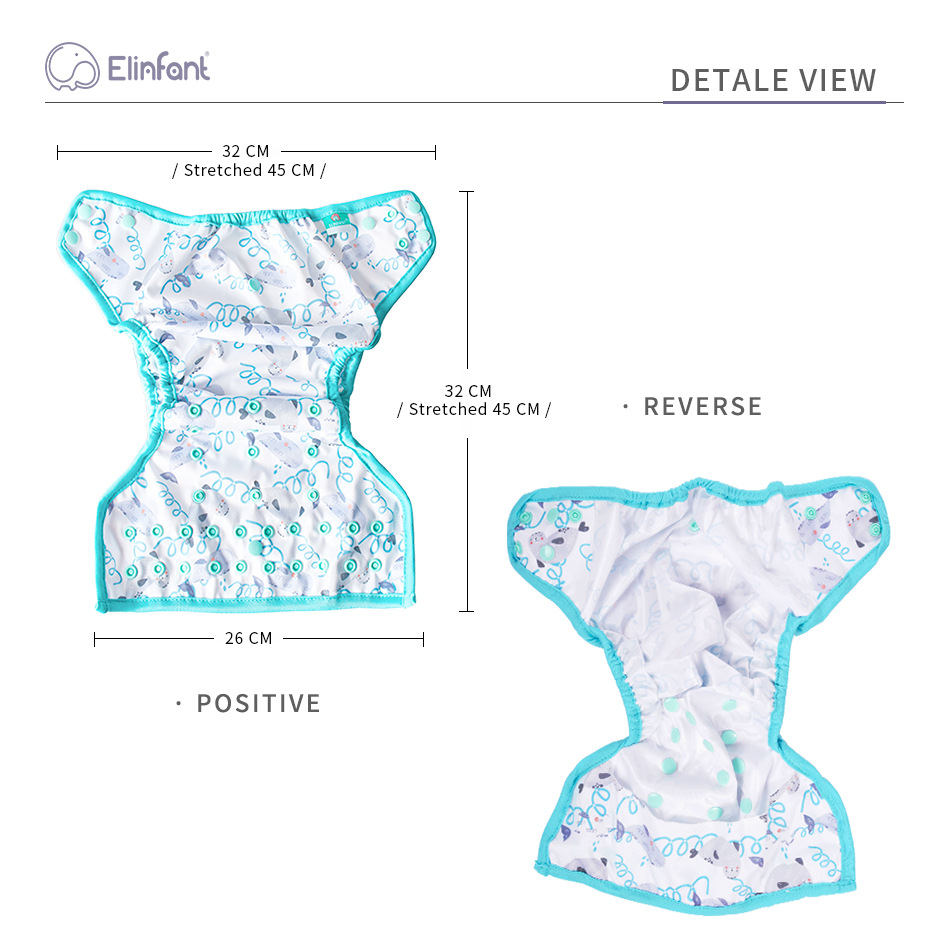 Square-head Breathable And Comfortable INS-style New-pattern Diaper Cover photo 8