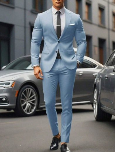 New Mens Casual Suit With Double-breasted Design photo 8