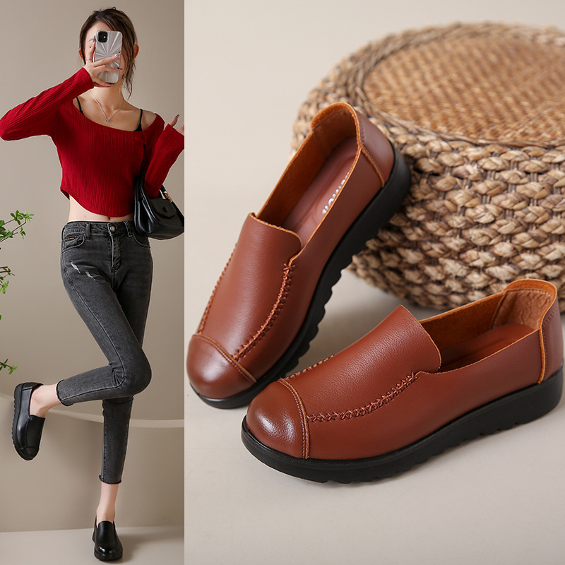 Summer New Arrival Moms Shoes Soft-soled And Comfortable Work Leather photo 7