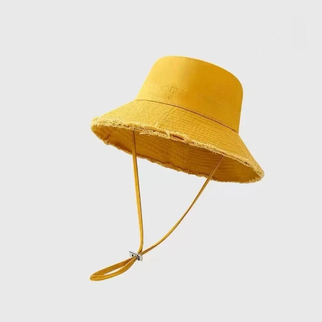 Outdoor No-wash Raw-edged Bucket Hat For Men And Women photo 2