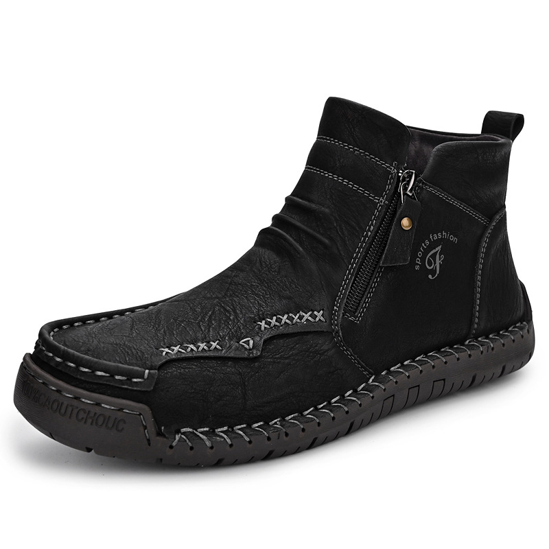 Plus-size High-top Ankle Boots Warm British-style Dr Boots photo 7