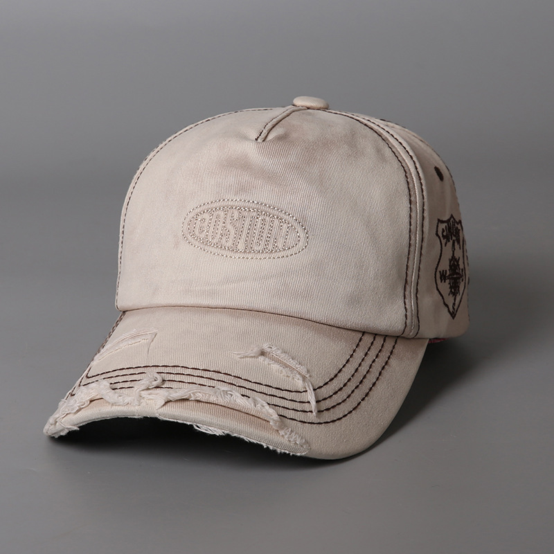 Mens Retro Distressed Ripped Baseball Cap photo 7