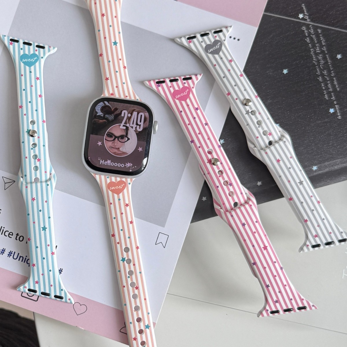 Star Striped Bias Cut Strap photo 1
