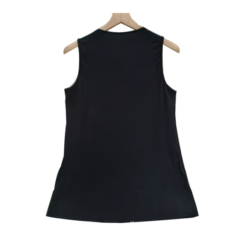 Solid-color Sleeveless Womens Tank Top With A Crossover Design photo 6
