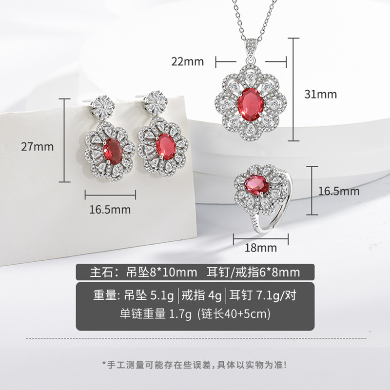 Bride Jewelry Earrings Necklace Jewelry Suit photo 4